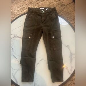 Good American Dark Olive Cargo Skinny Good Leg Jeans